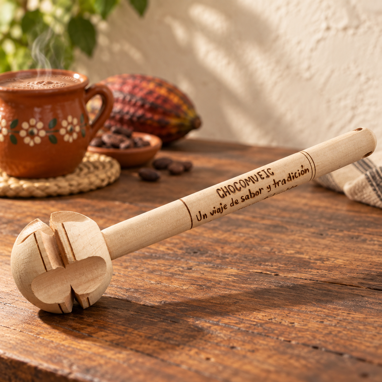 Traditional molinillo (whisk)